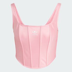 Adidas Corset Satin Tank Top Pink